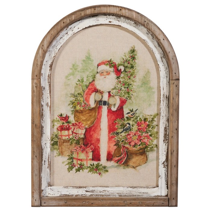 Arched Santa Watercolor