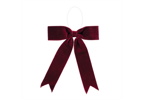 Burgundy Velvet Bow