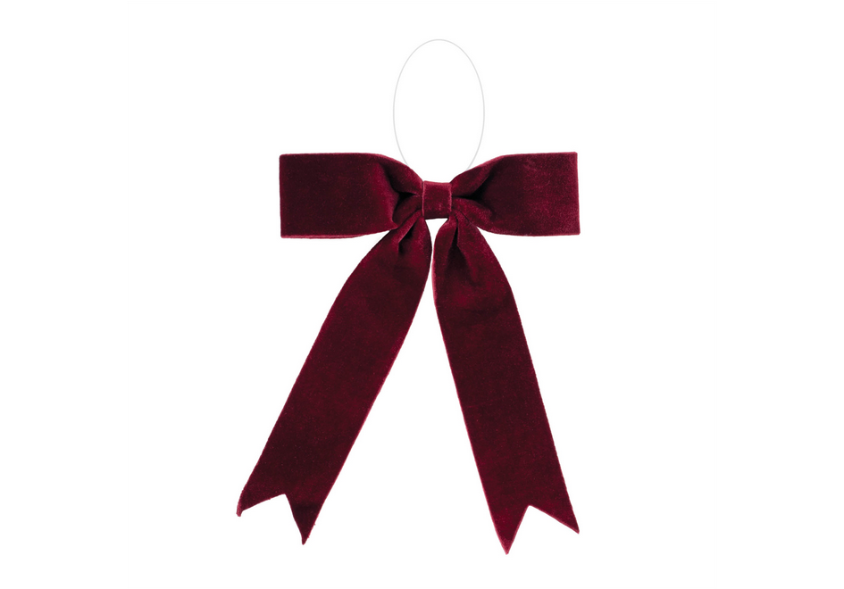 Burgundy Velvet Bow