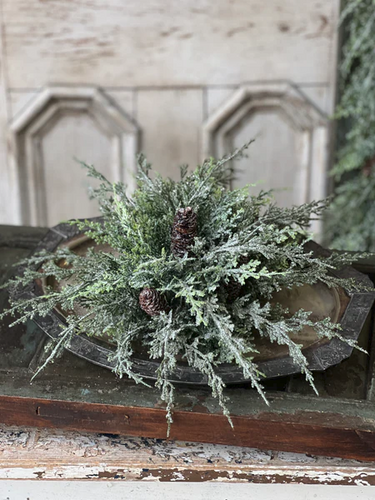 Glittered Cedar Sphere