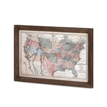 Lithograph Map Framed