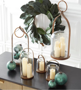 Round Loop Lantern Gold