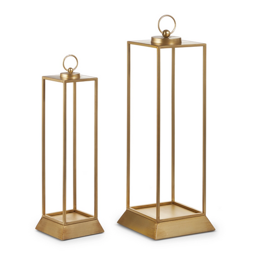 Gold Candle Lantern