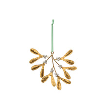 Gold Mistletoe Ornament