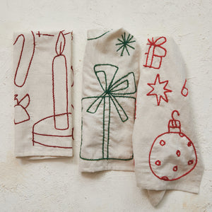 Xmas Embroidered Towel