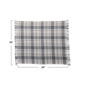 Plaid Flannel Throw