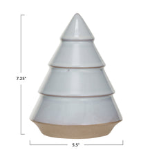 White Stoneware Trees