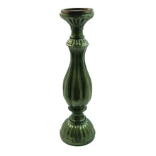 Emerald Embossed Cand Holder
