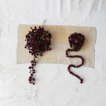 Burgundy Flocked Garland