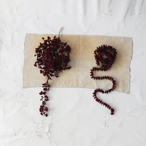 Burgundy Flocked Garland