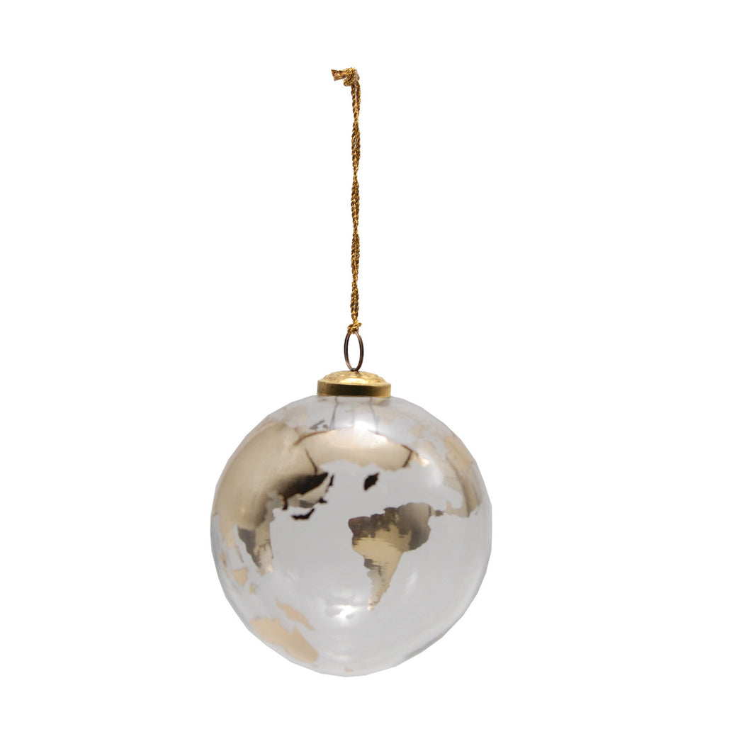 Gold Globe Ornament