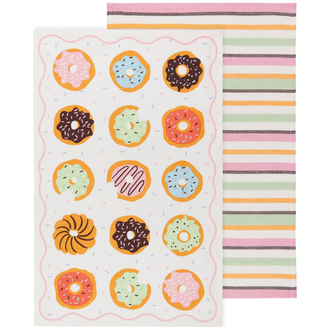 Donuts Dishtowels Set of 2