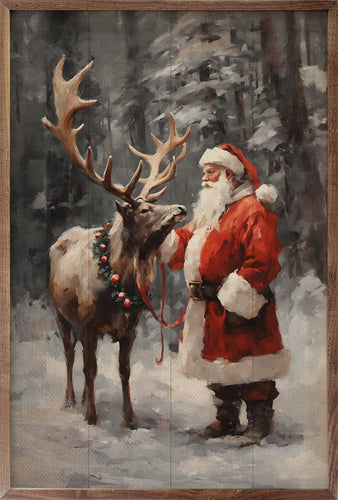 Santa And Reindeer