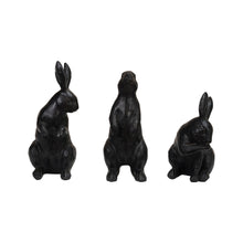 Resin Rabbit, Cast Iron Finish, 3 Styles