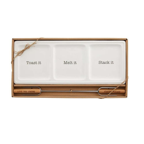 Smore Tray & Skewer Set