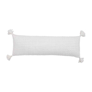 White Tassel Pillow