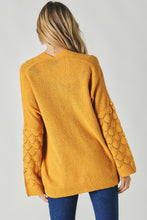 Waffle Knit Open Front Cardigan