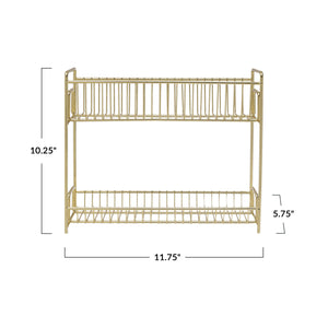 Gold 2-Tier Rack