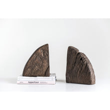 Wood Wheel Bookends