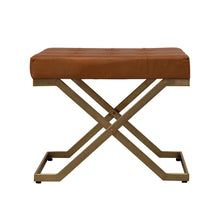 Tufted Leather Stool