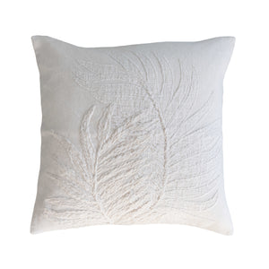 Botanical Embroidered Pillow