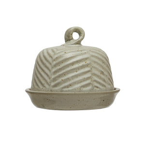 Stoneware Butter Dish