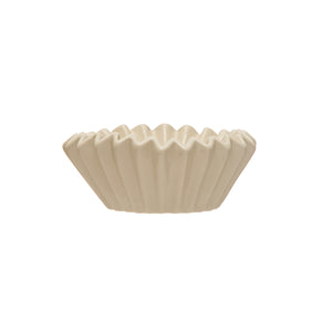 Fluted Stoneware Bowl