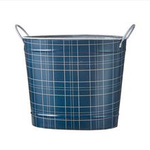 Navy Plaid Bucket