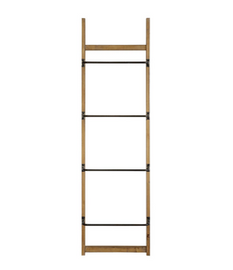 Metal + Wood Wall Ladder