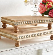 Beaded Wood Riser