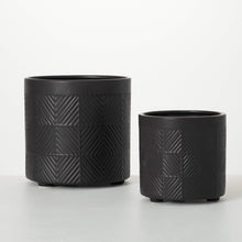 Black Etch Planter