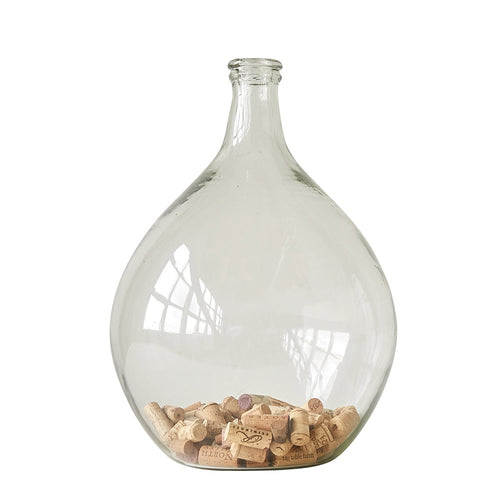 Glass Bottle Vase, Clear