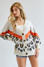 Leopard Button Cardigan