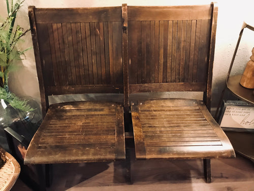 Vintage Folding Theatre Chairs