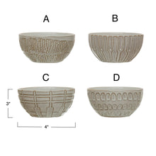 Debossed Stoneware Bowls